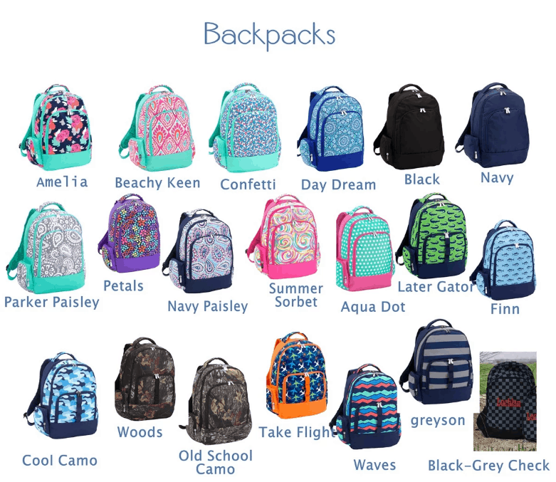 personalized backpacks on sale