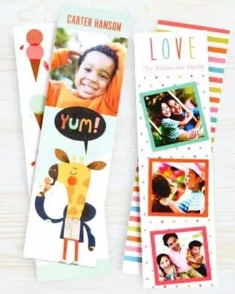 several photo bookmarks from Walmart