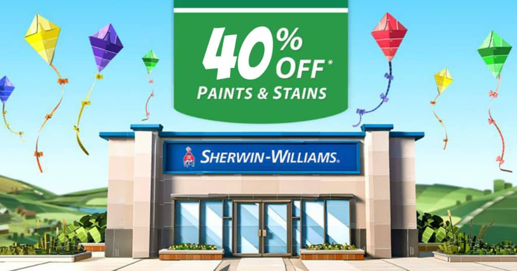 Sherwin Williams 40 Off Paints & Stains Saving Dollars & Sense