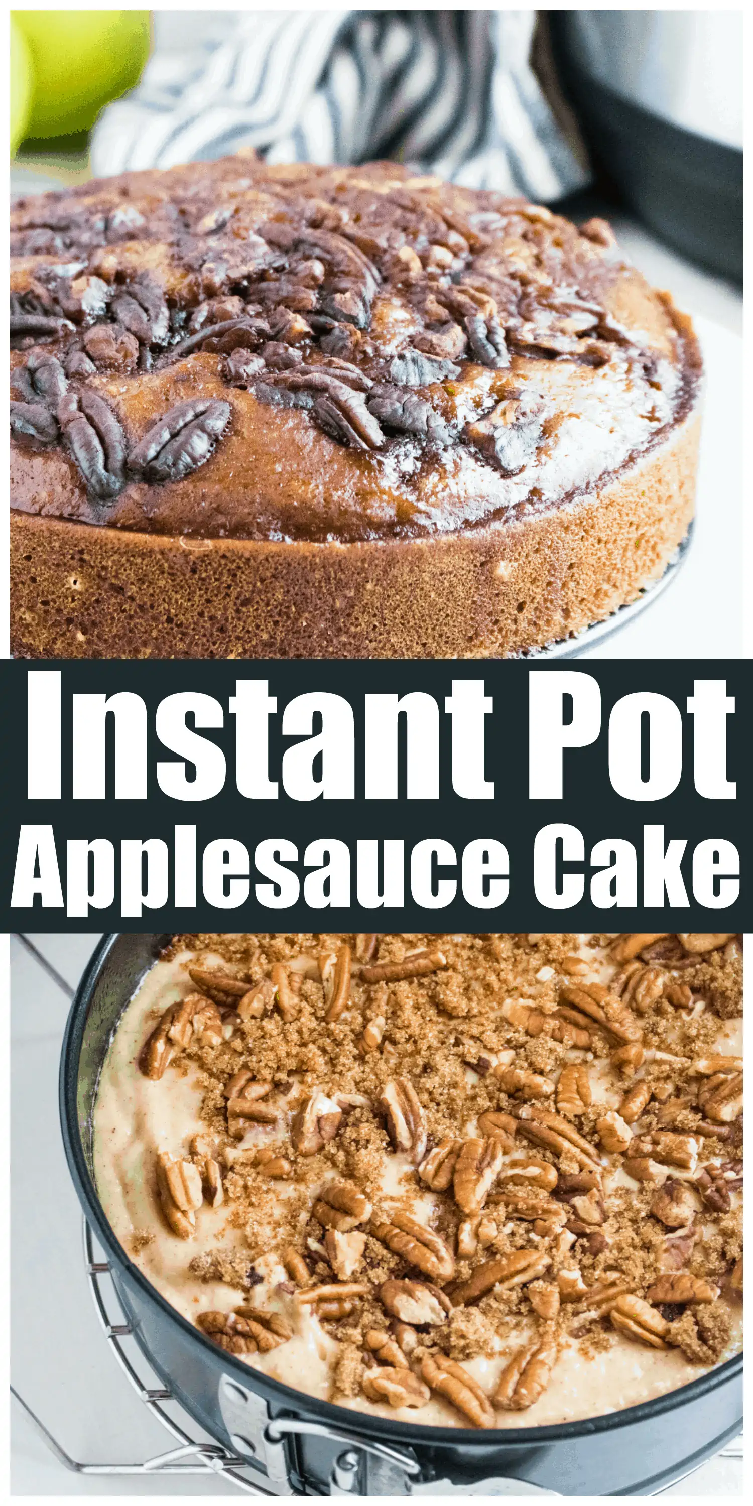 Instant Pot Old Fashioned Applesauce Cake