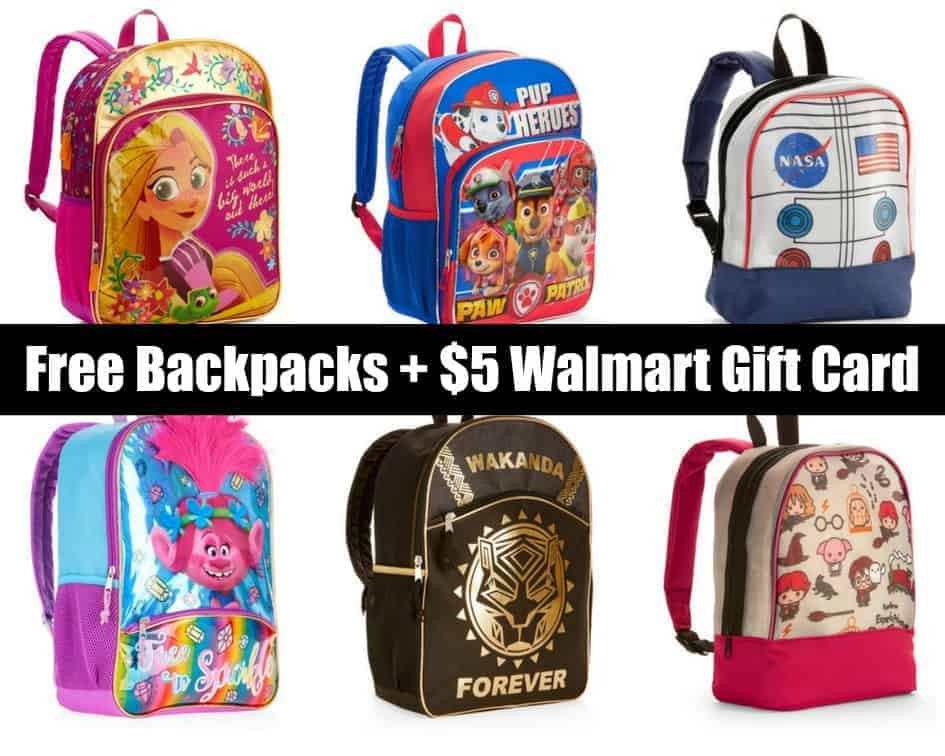 backpacks $5