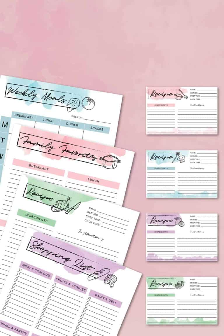 Free Printable Meal Planner