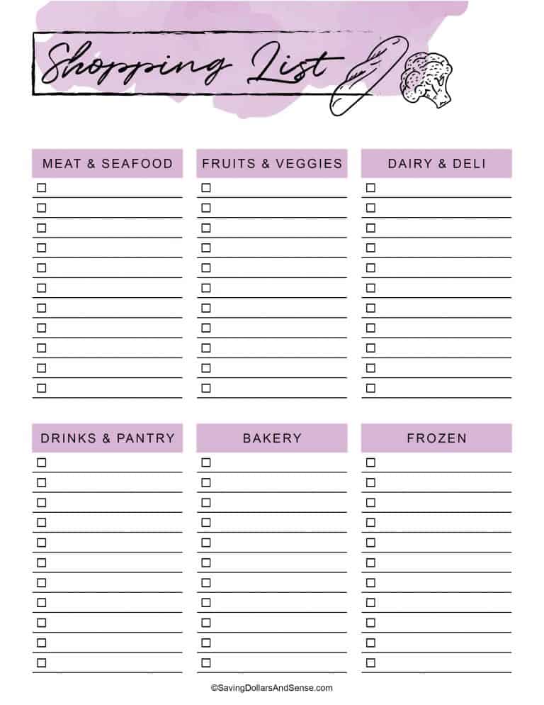 Free Printable Meal Planner My Gift To YOU Saving Dollars Sense