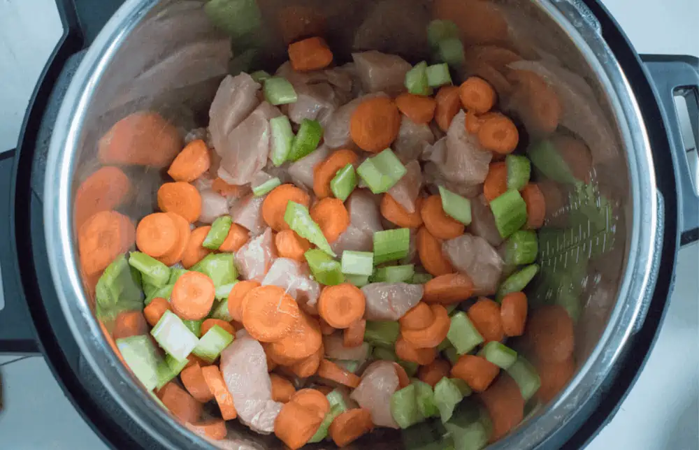 Instant Pot Curry Chicken and Vegetables ingredients.