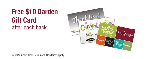 Get a FREE Darden Restaurant Gift Card 