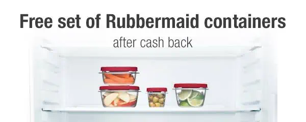 Free Rubbermaid Storage Container Set
