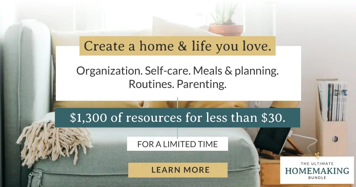 Create a home and life you love with this years Ultimate Homemaking Bundle sale.