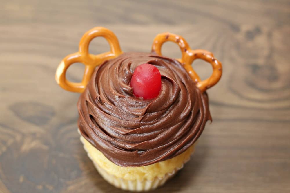 Red Nosed Reindeer Cupcakes