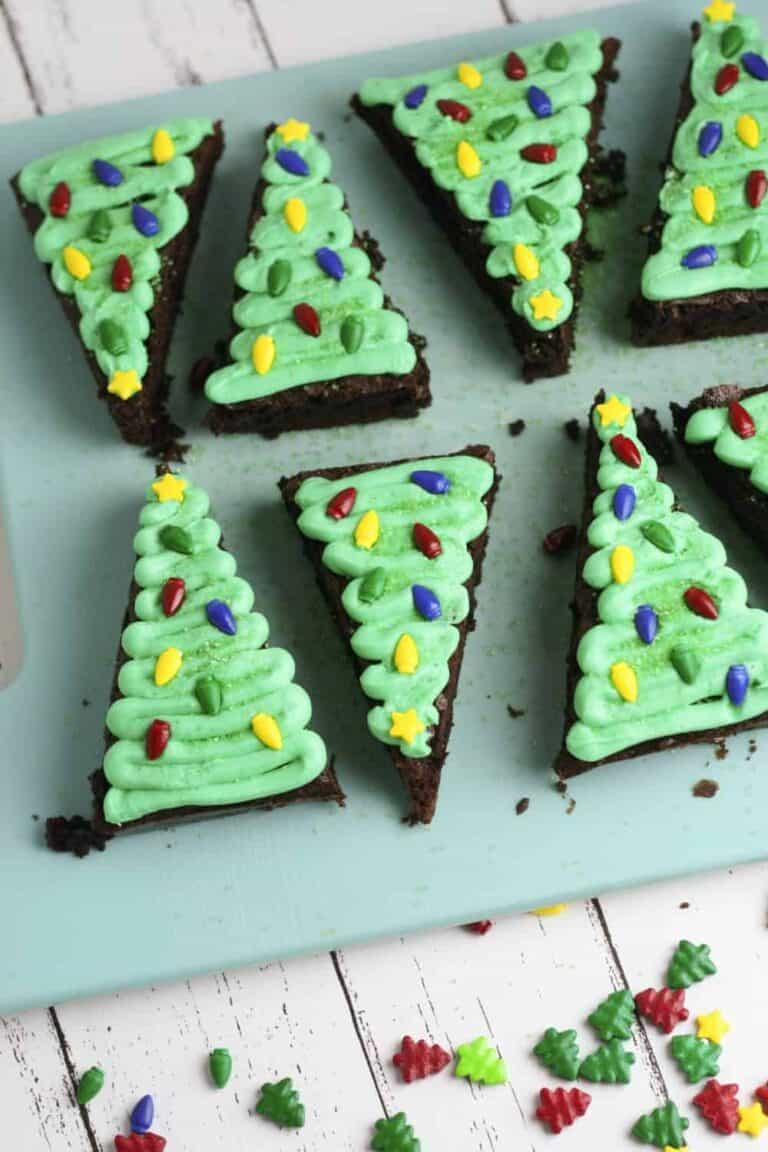 Christmas Tree Brownies 