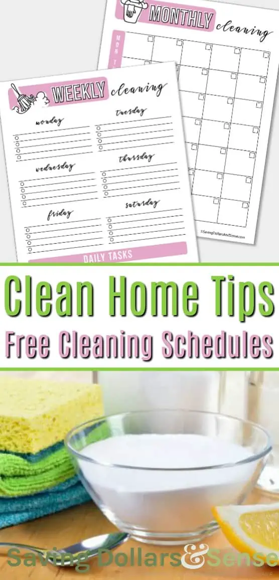 Grab Your FREE Printable Cleaning Schedules