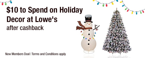 Lowe\'s Get $10 in Holiday Decor FREE