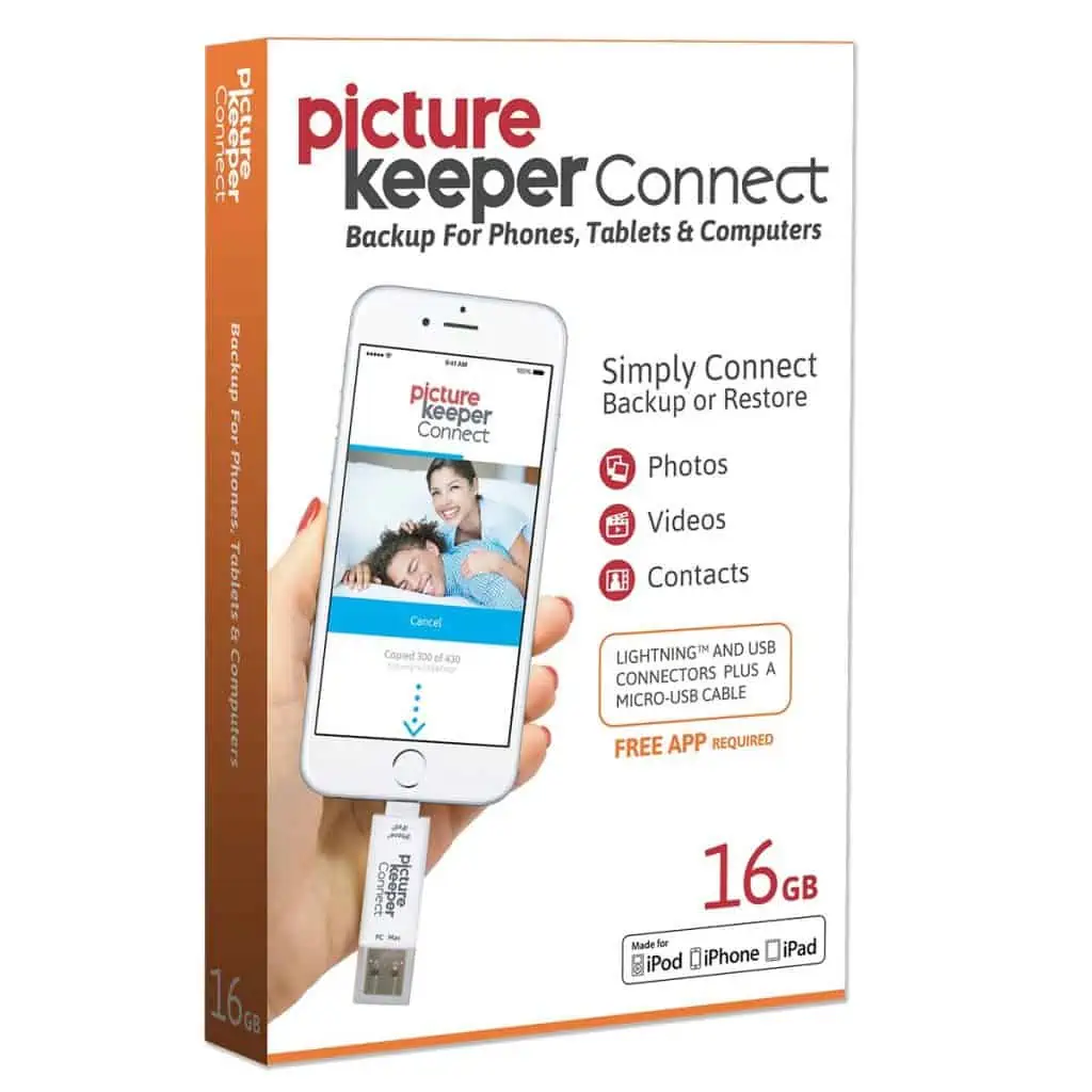 Picture keeper connect 16 GB flash drive.