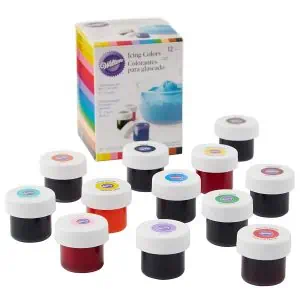Wilton certified food coloring for icing and frosting.