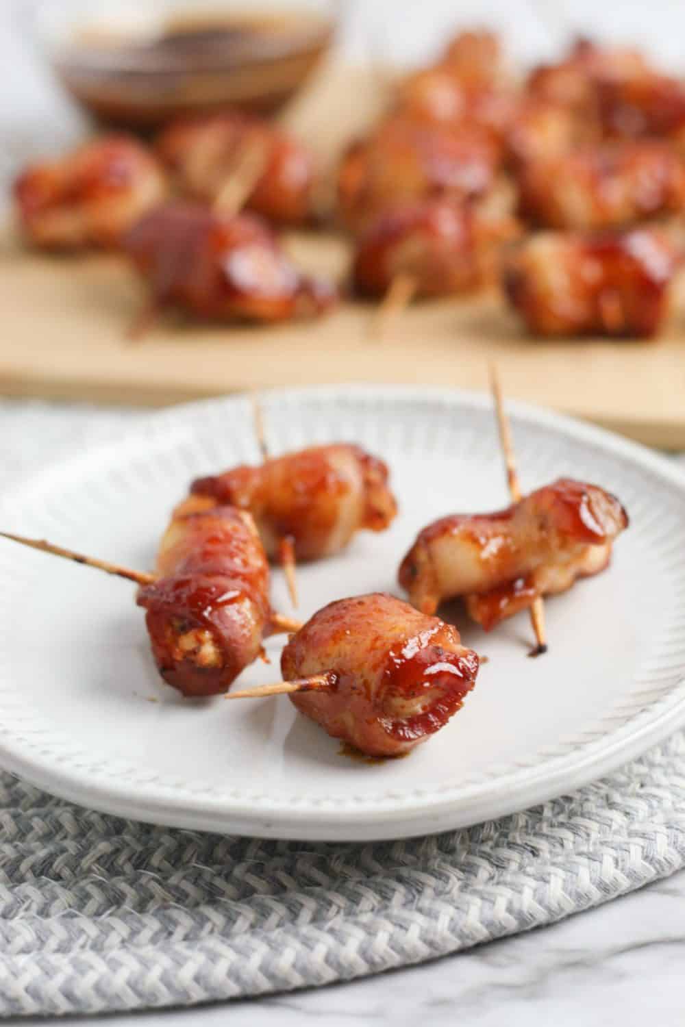 BBQ Bacon Wrapped Chicken Bites