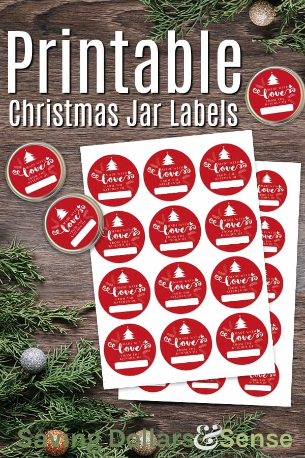 Free Printable Christmas Jar Labels Saving Dollars Sense