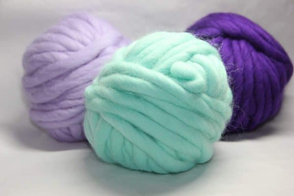 Merino super chunky wool yarn.