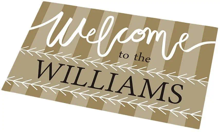 Personalized doormat. The Best Gifts for New Homeowners