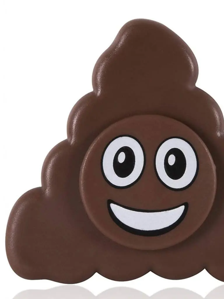 Poop emoji fidget spinner.