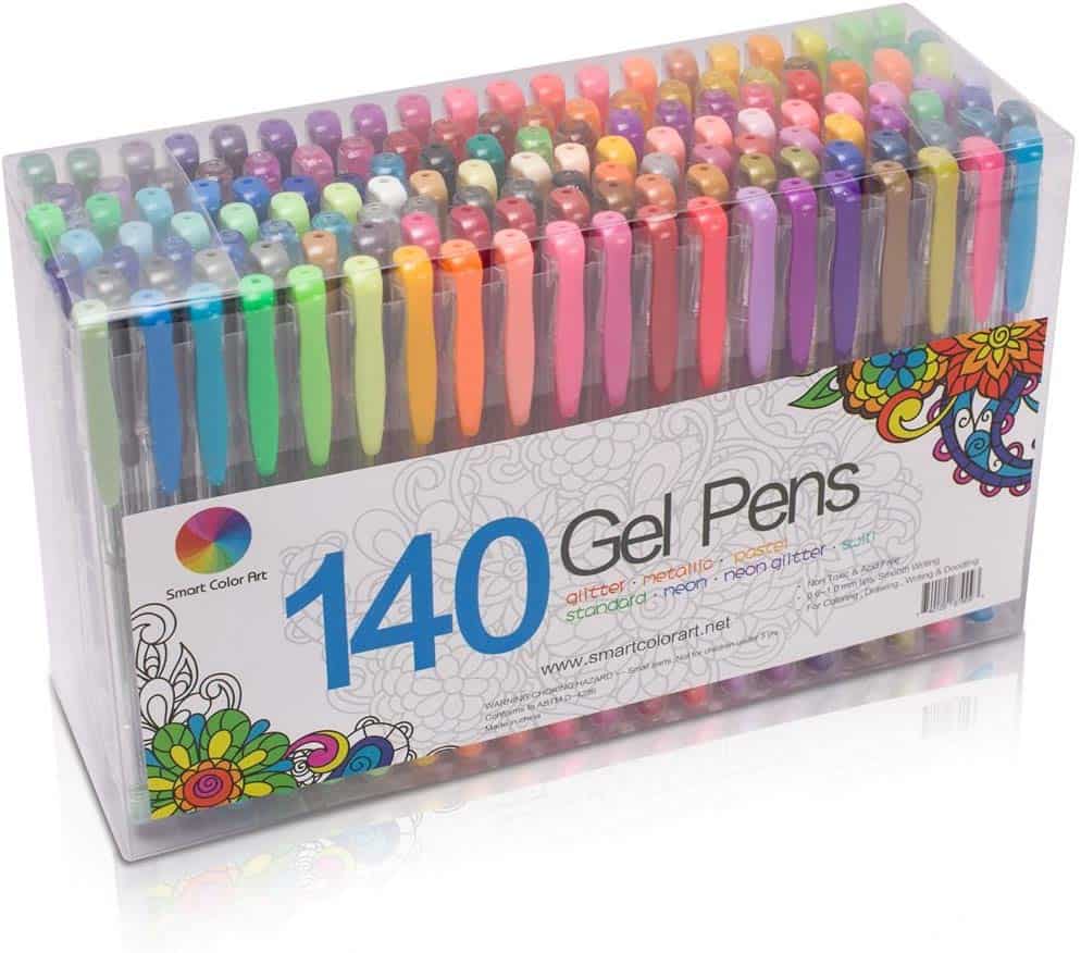 140 count smart color gel pens.