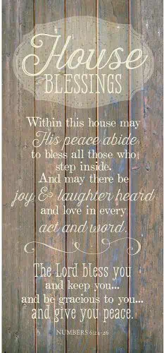 House blessings plank sign. The Best Gifts for New Homeowners