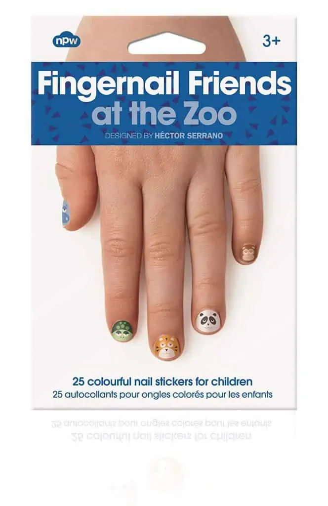 zoo fingernail stickers