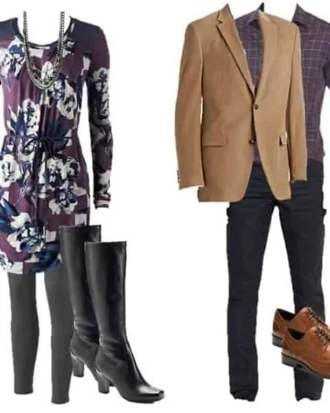 Valentine's Day outfit for a man and a woman