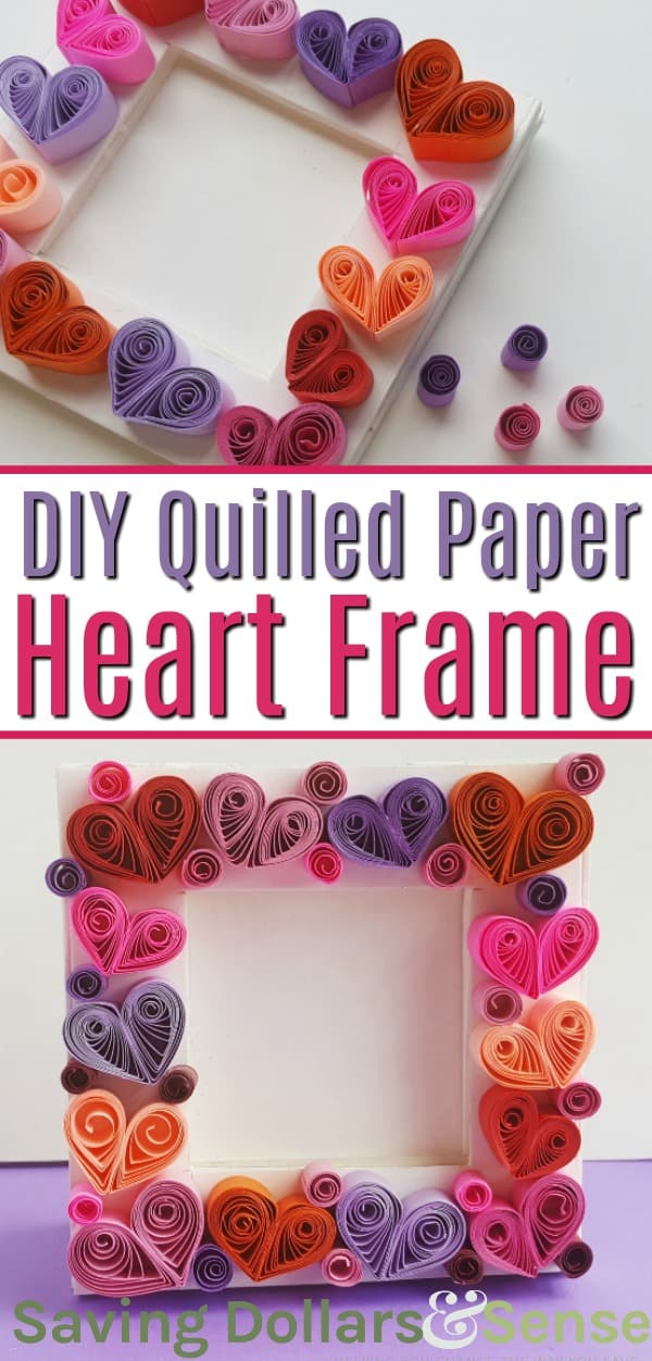 DIY Paper Quilling Art Photo Frame