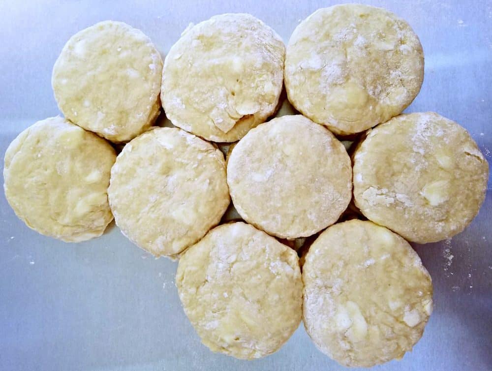 Homemade biscuit dough. 