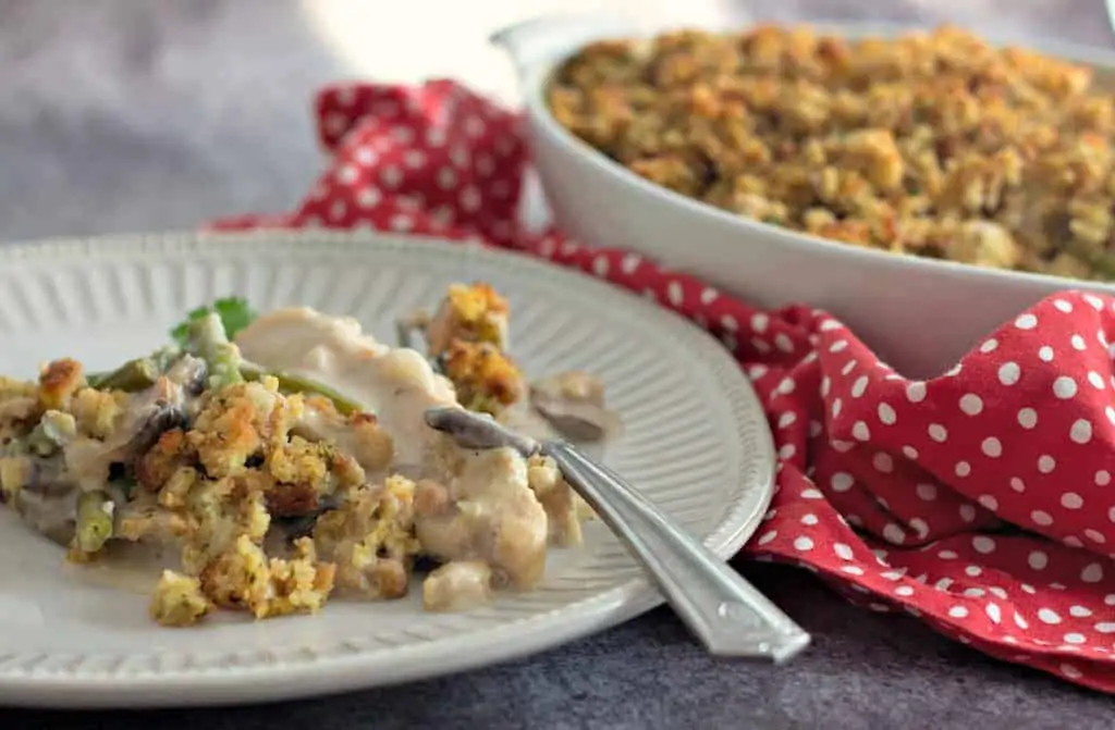 Chicken stuffing casserole.