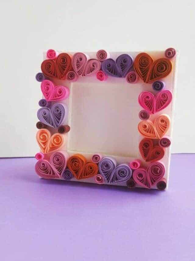 Paper Quilling Art Photo Frame Story