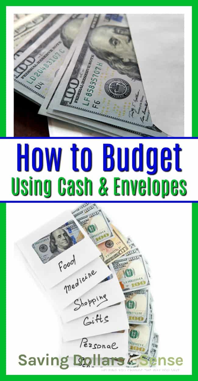 How to budget using cash and envelopes.