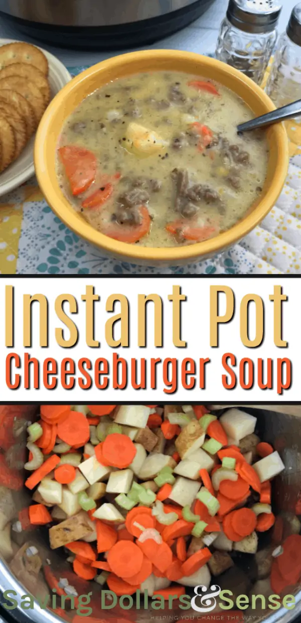 Instant Pot Cheeseburger Soup