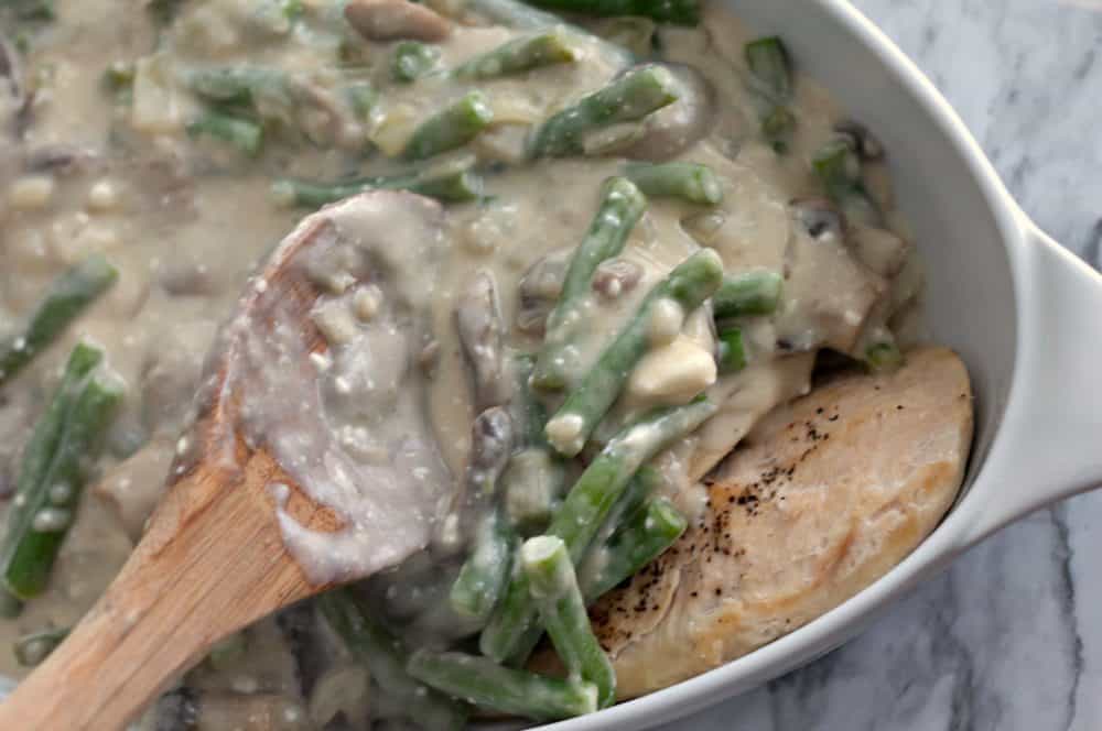 Chicken dressing mixture for casserole.