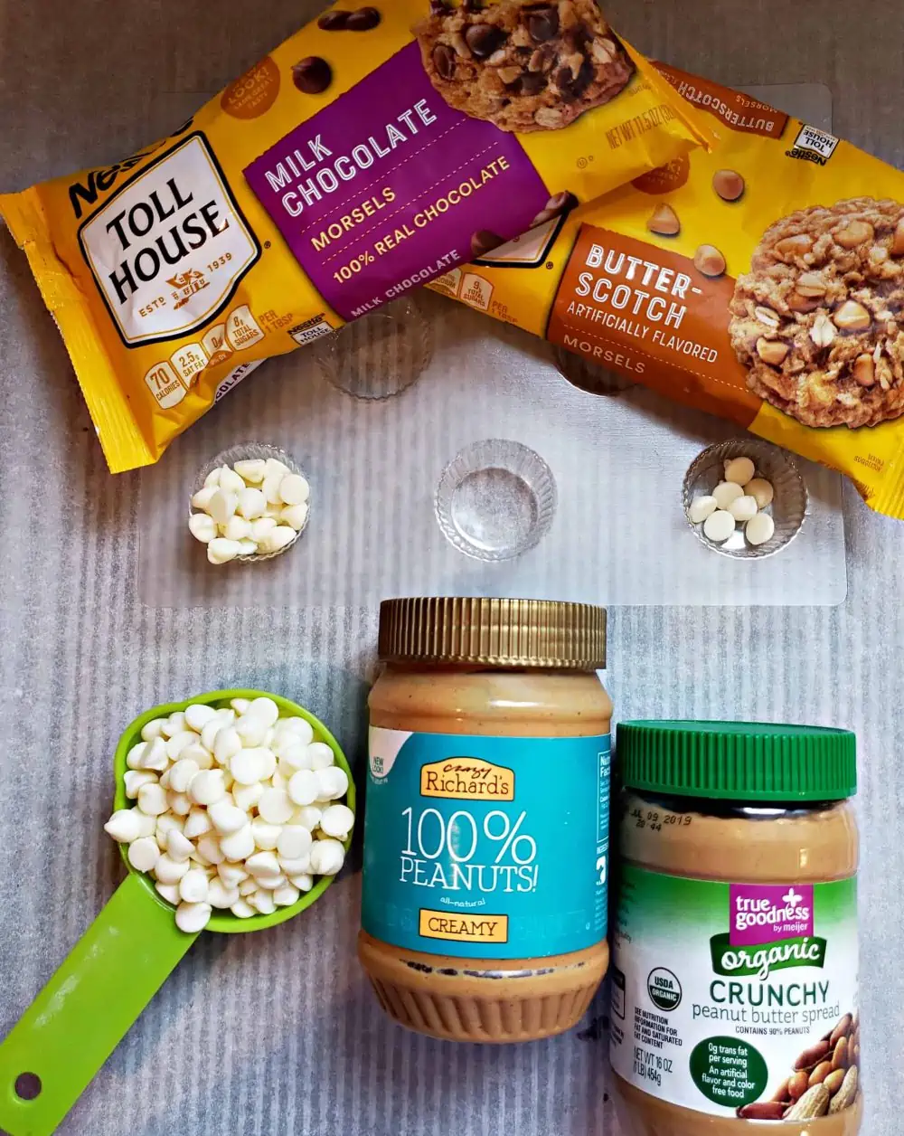 DIY Peanut Butter candy cups ingredients