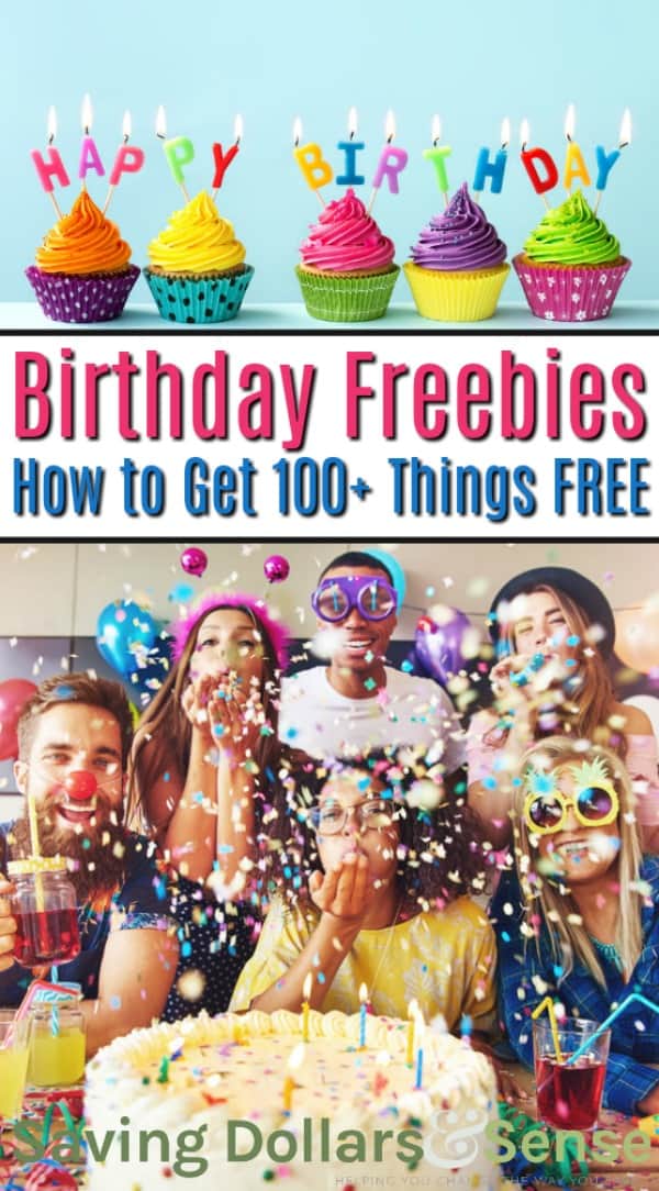 100+ Birthday Freebies | Huge list of over one hundred things you can get free fro your favorite restaurants, retail stores and entertainment for your birthday for adults and kids. free birthday gifts