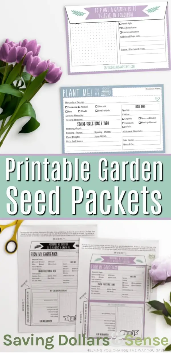 Free Garden Seed Packets
