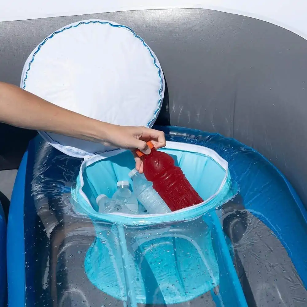 Cooler to keep drinks cold in Life-size Inflatable Speed Boat