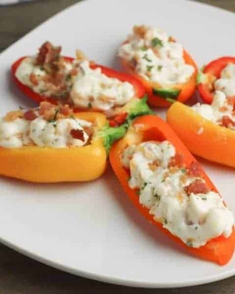 Bacon Ranch Cheesy Stuffed Peppers