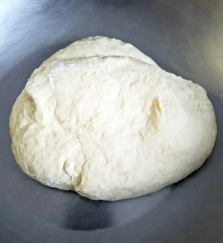 French loaf bread dough rising