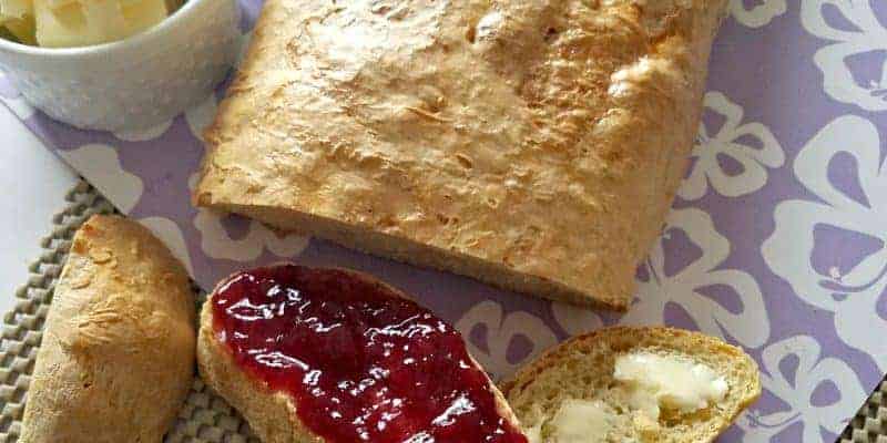 warm fresh bread and jam