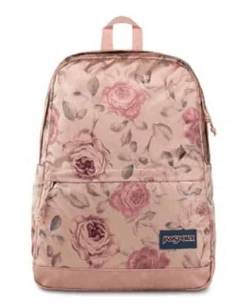 Jansport rose print backpack