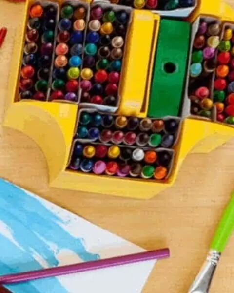 crayola crayons and art work