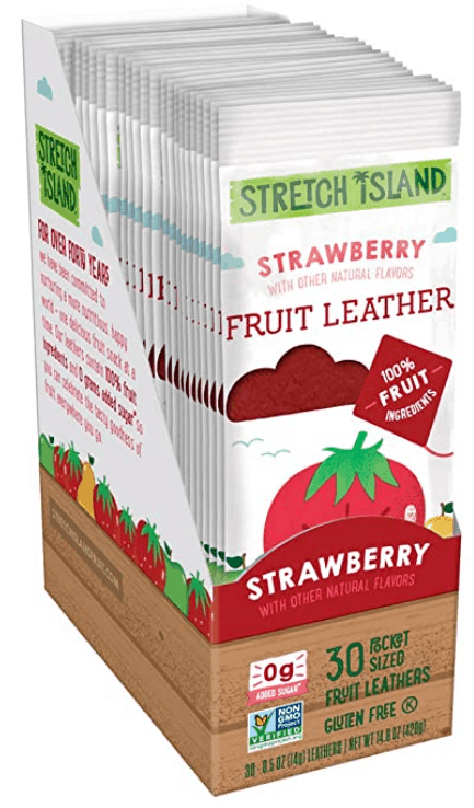 Stretch island strawberry fruit leathers.