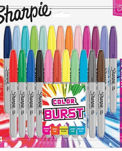 Sharpie color burst markers.