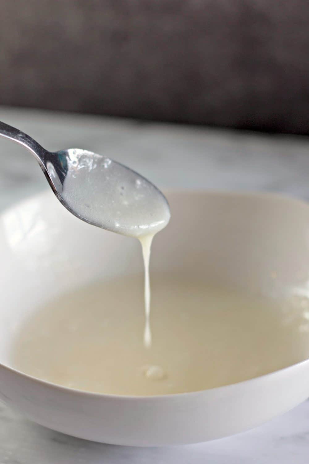 Cream cheese frosting mixture.