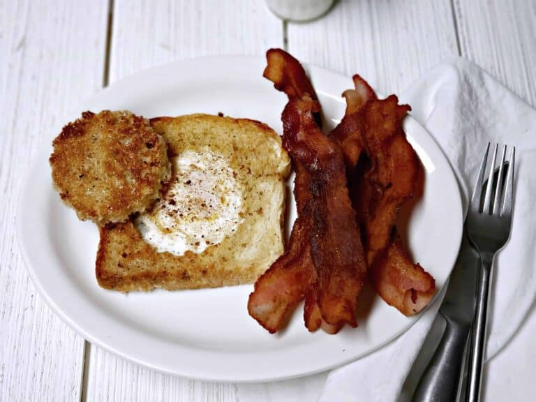 crispy bacon goes great with toad in a hole breakfast
