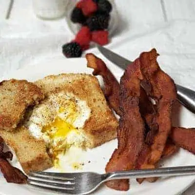 crispy bacon goes great with toad in a hole breakfast