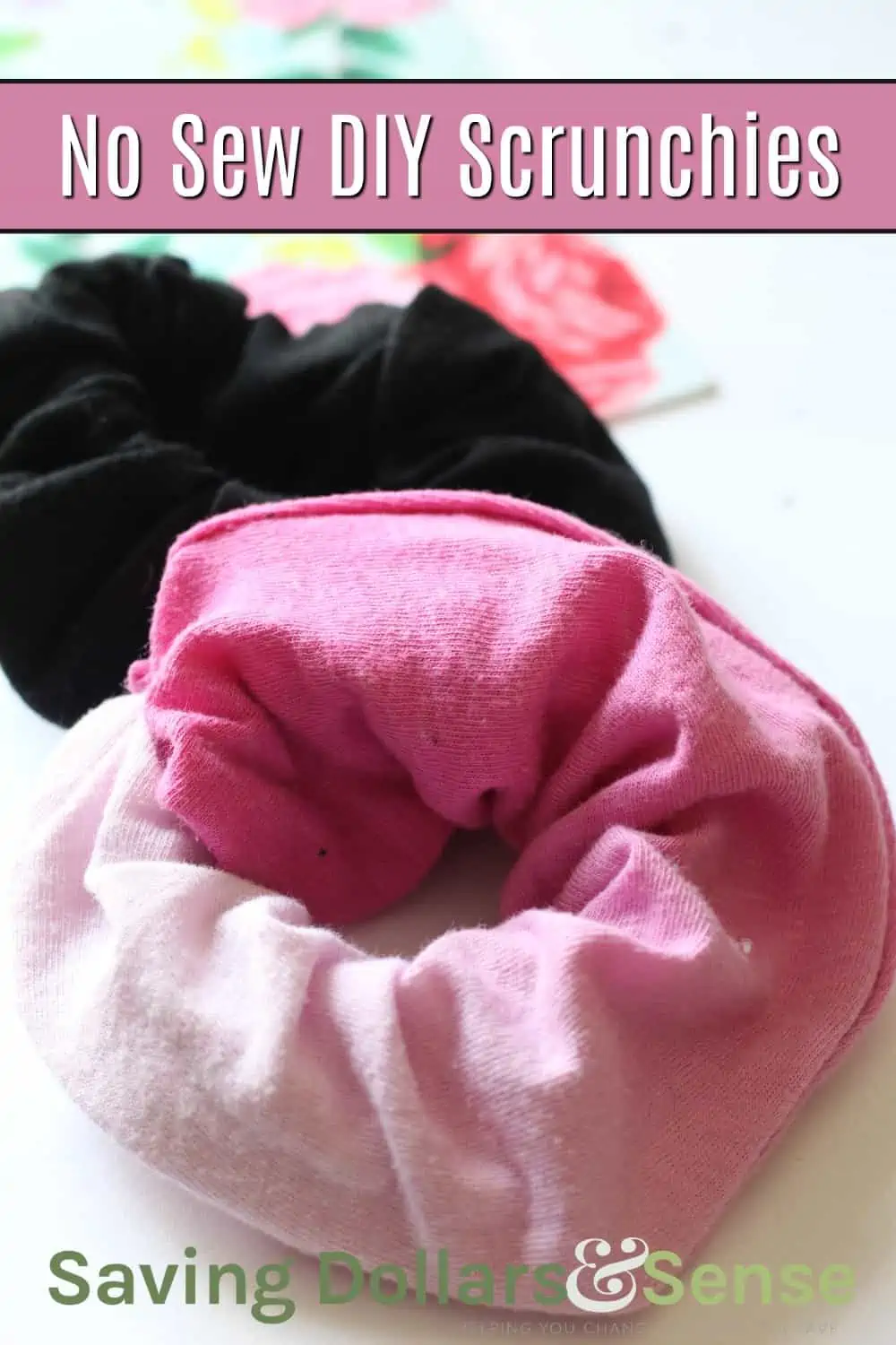 How to Make Scrunchies No Sew Instructions Using Recycled T-Shirts