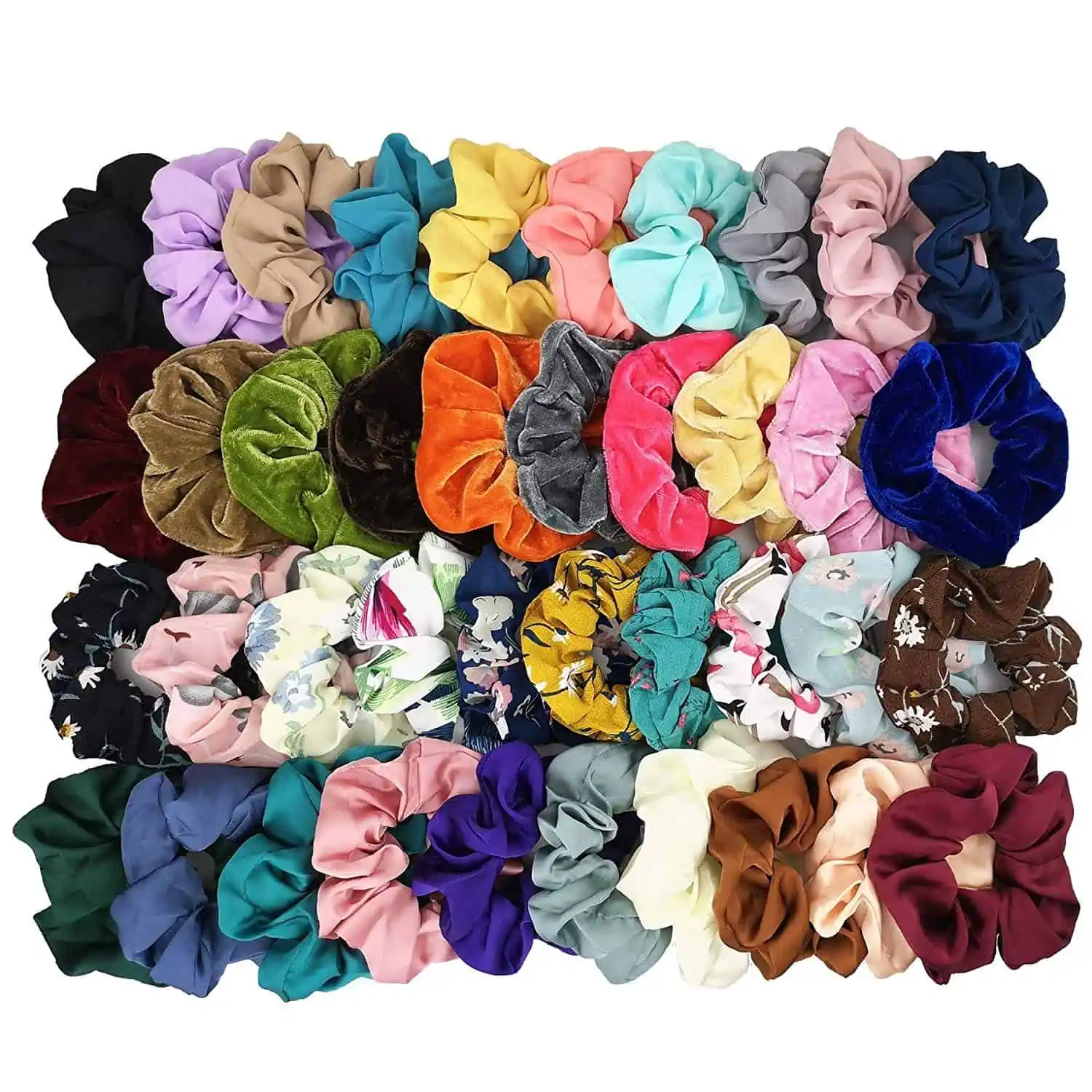 A group of scrunchies.