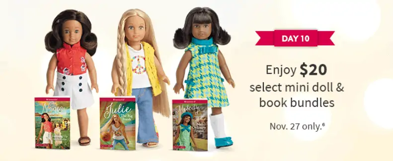 American girl mini doll sets.